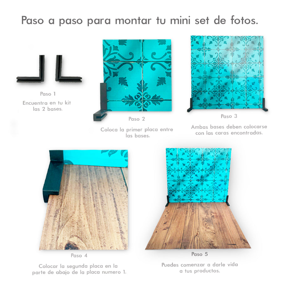 Set Foto de Producto - Mosaico Azul