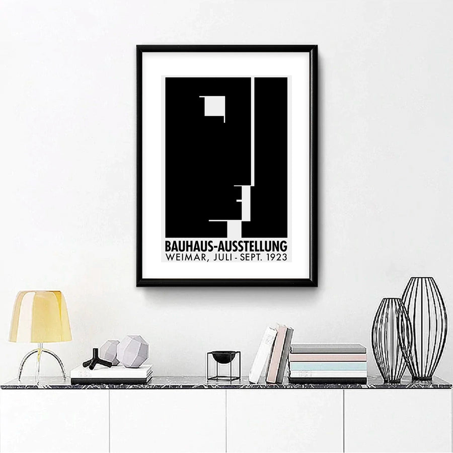 Cuadro con marco Bauhaus Weimar Poster