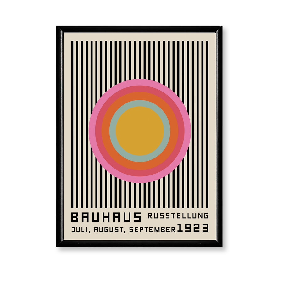 Bauhaus Circle Orange Pink  (1923)