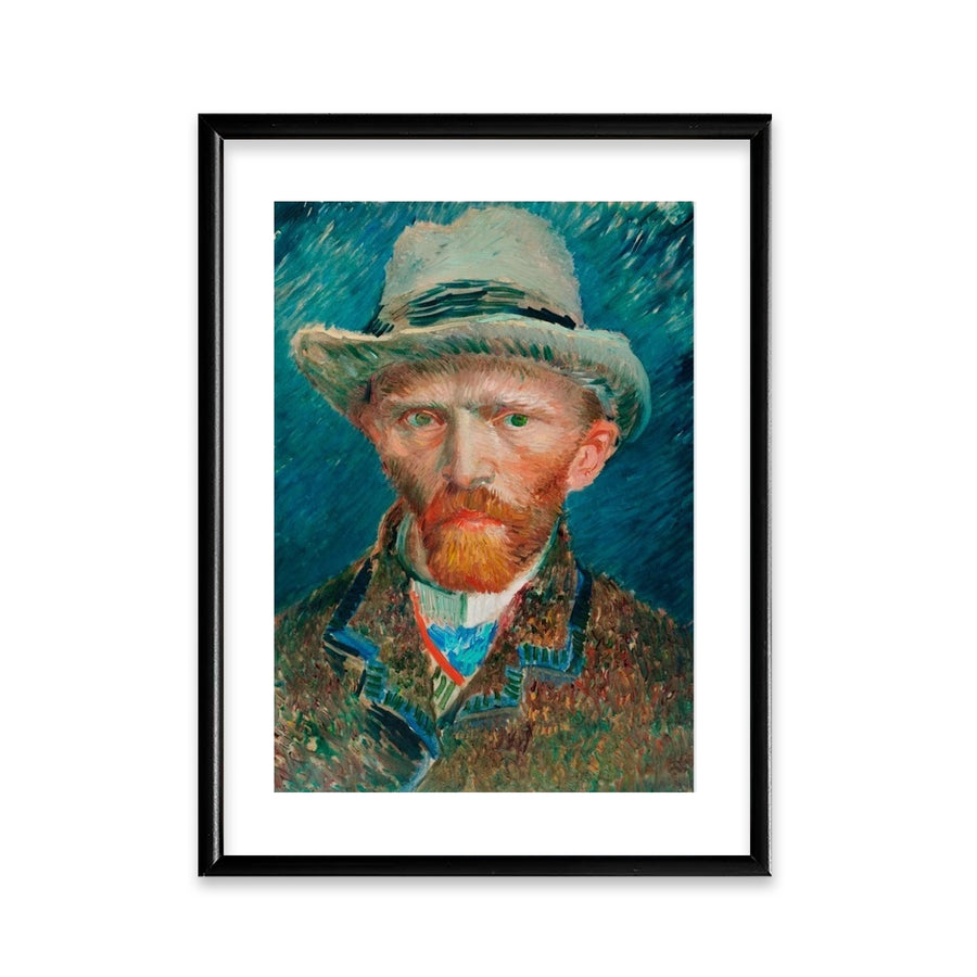Autorretrato de Van Gogh Cuadro Decorativo con marco de madera
