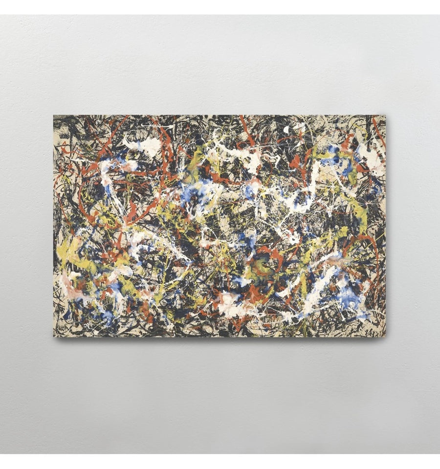 Convergence - Jackson Pollock fondo gris