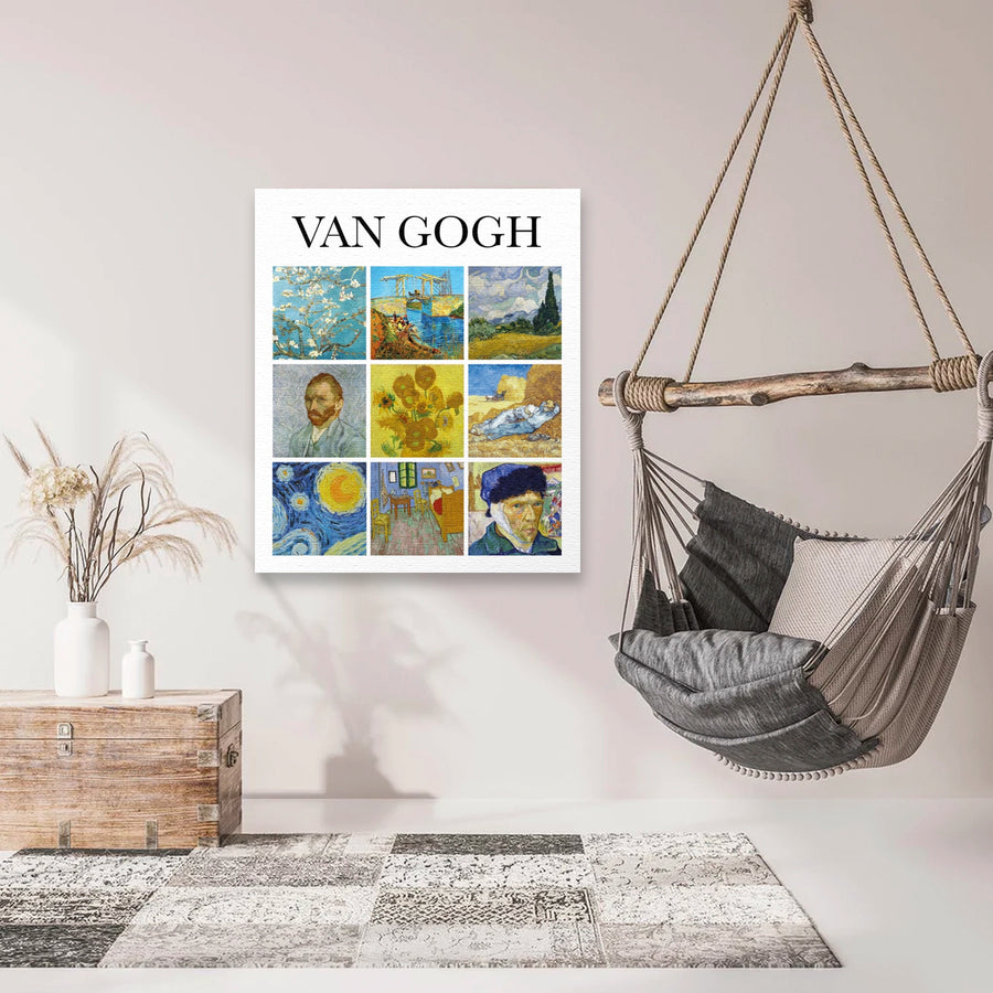 Cuadro de arte Van Gogh Collage Canvas decorativo