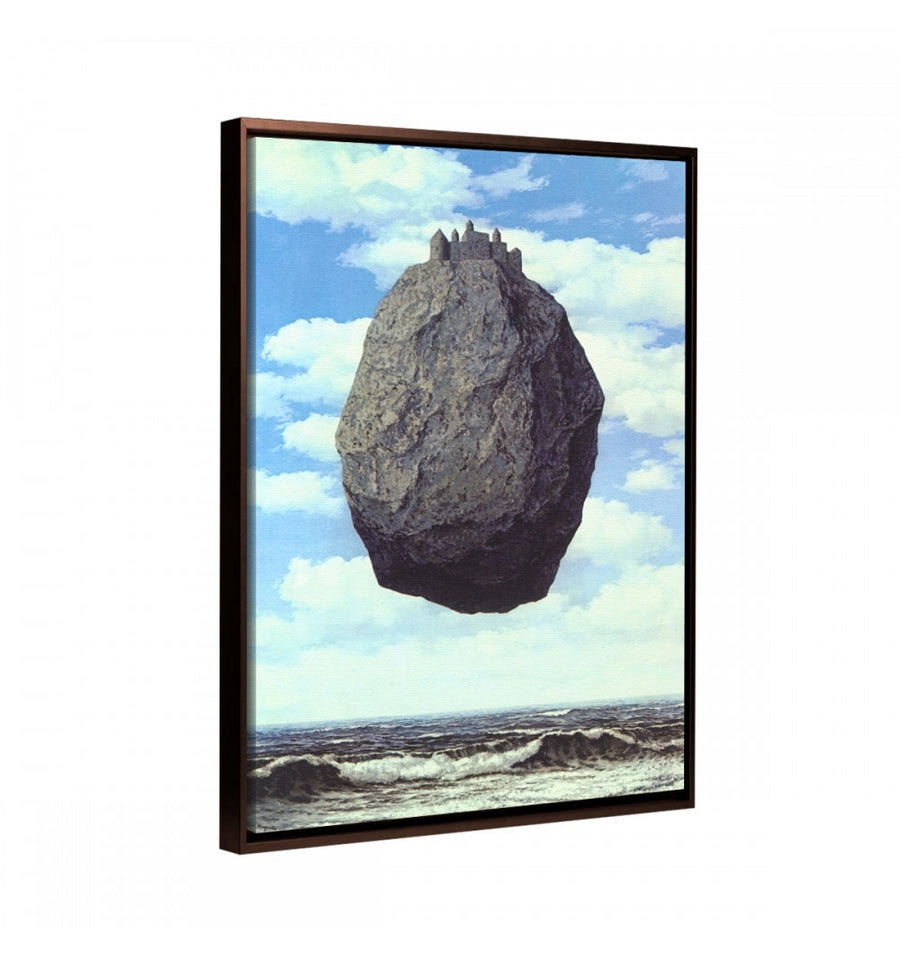 Cuadro con marco de castillo de los pirineos R. Magritte