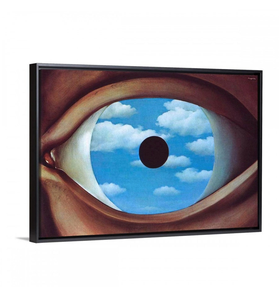 Cuadro con marco el espejo falso R. Magritte