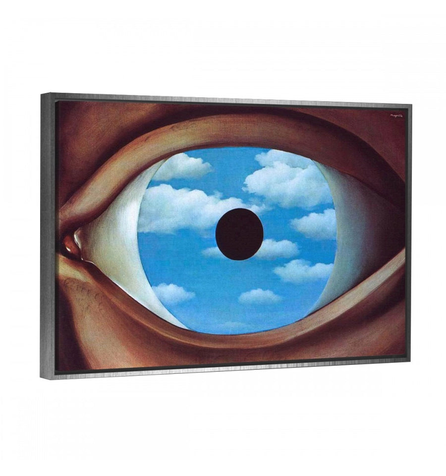 Cuadro con marco duro el espejo falso R. Magritte