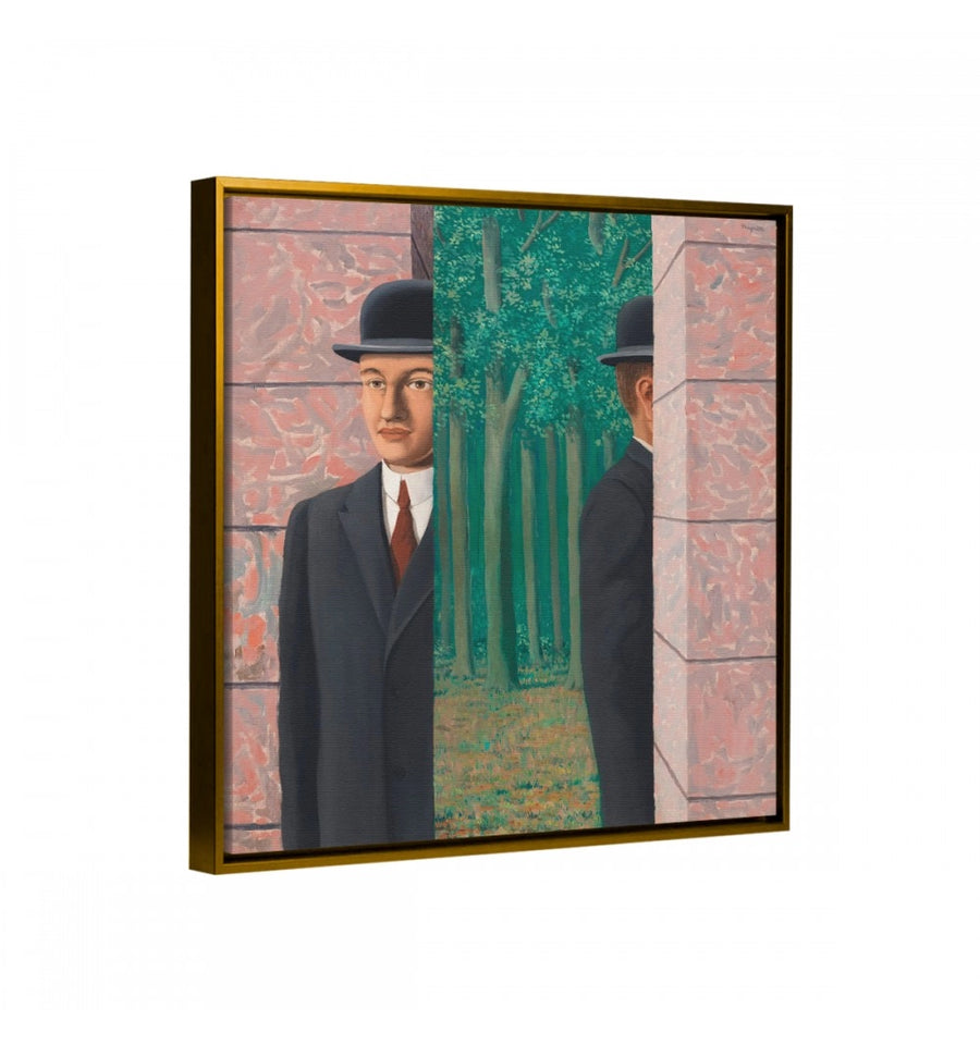 Cuadro con marco flotante El lugar comun R. Magritte