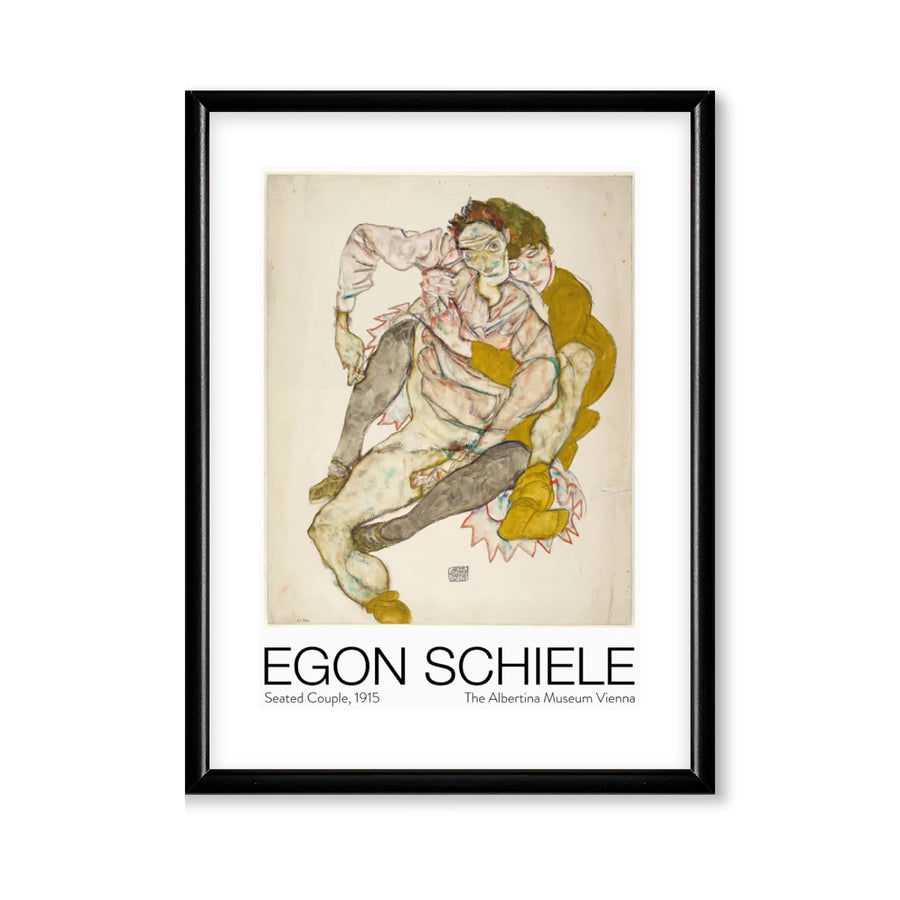 Seated Couple - Egon Schiele