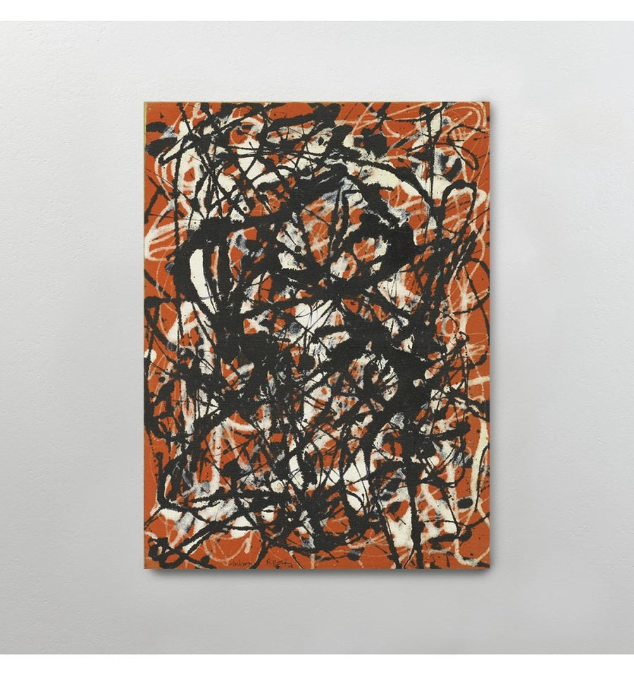 Free Form - Jackson Pollock pared gris