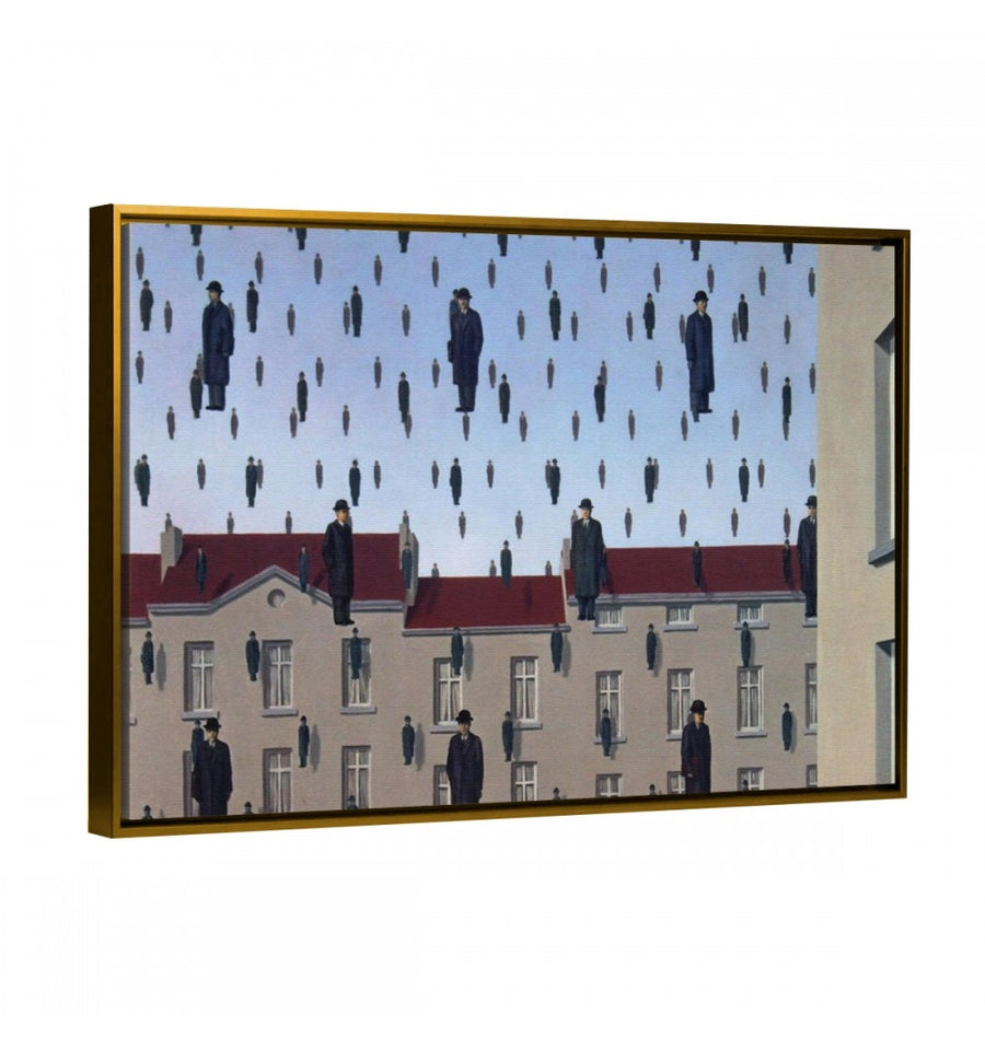 Cuadro con marco flotante golconde R. Magritte
