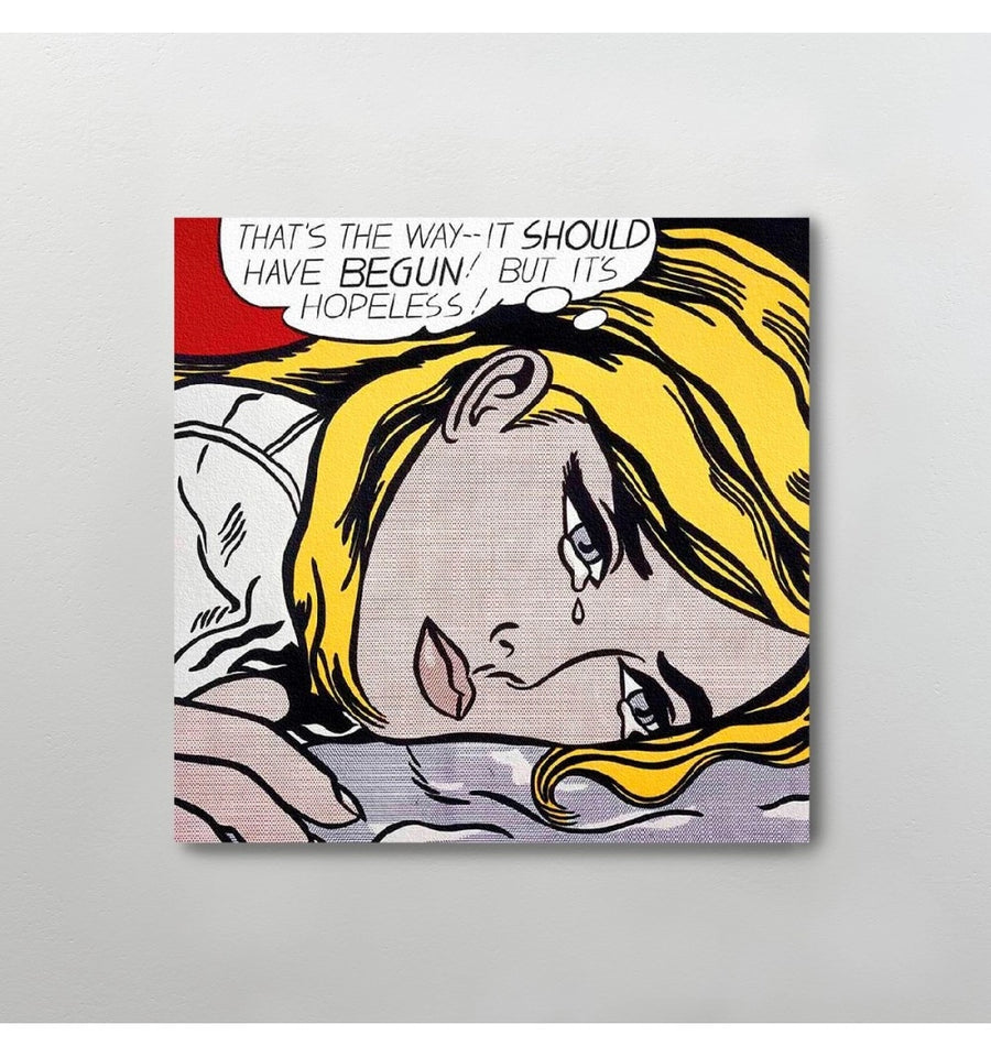 Cuadro decorativo Roy Lichtenstein - hopeless