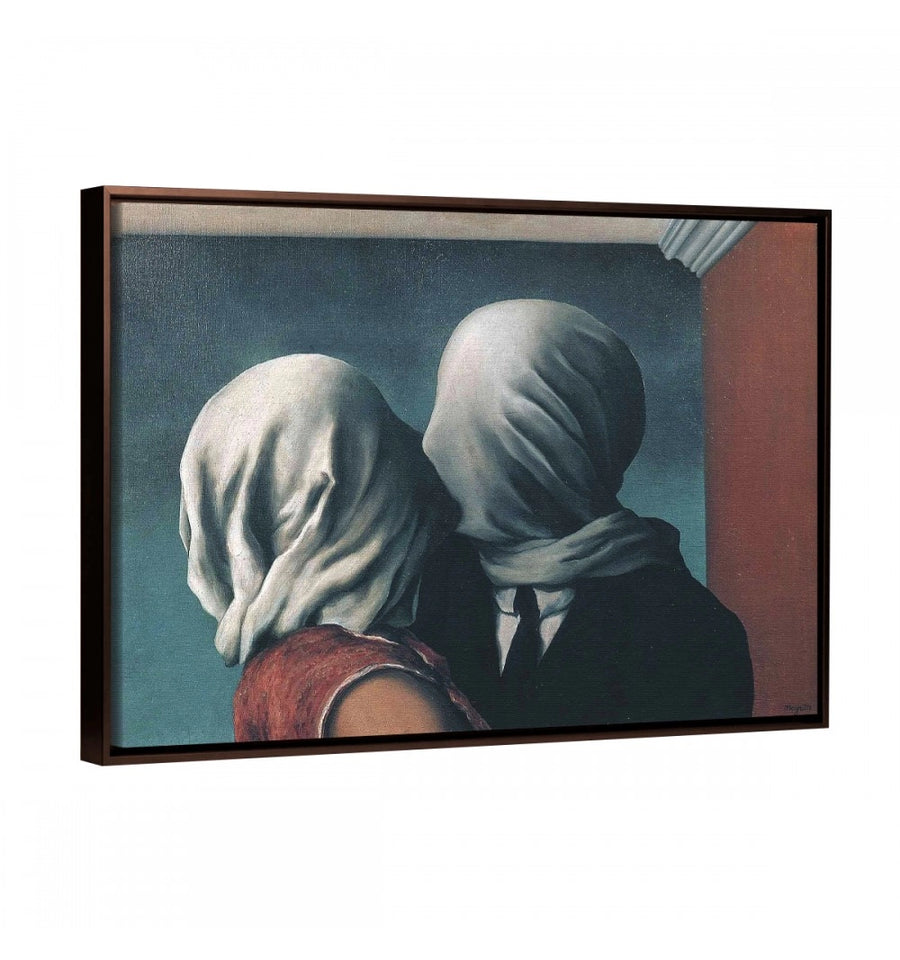 Cuadro con marco los amantes R. Magritte