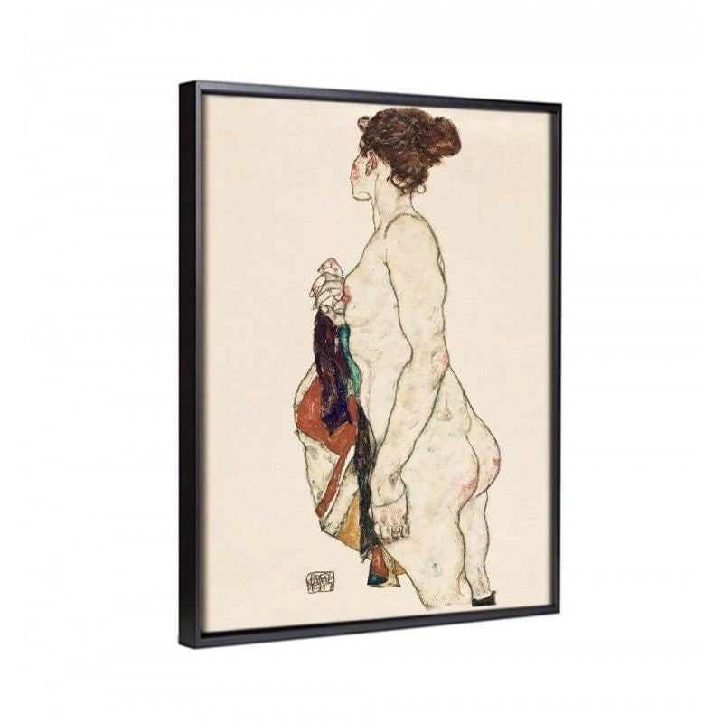 Mujer desnuda de pie- Egon Schiele