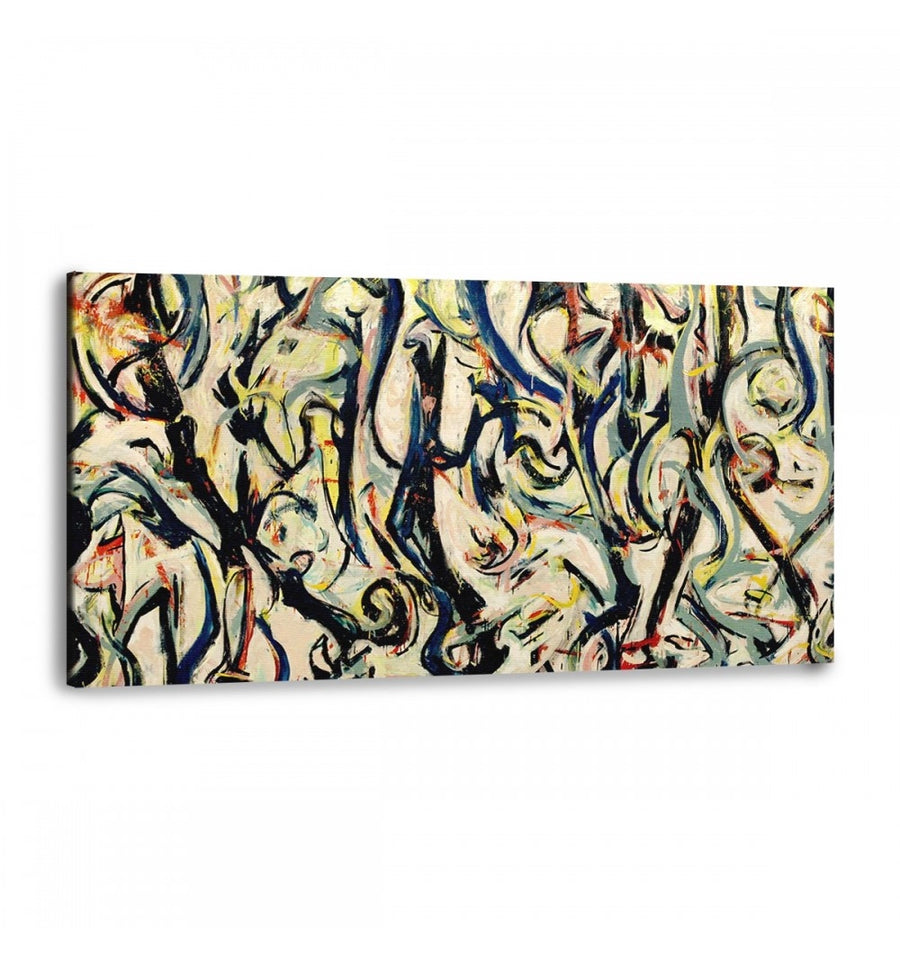 Mural - Jackson Pollock pared blanca