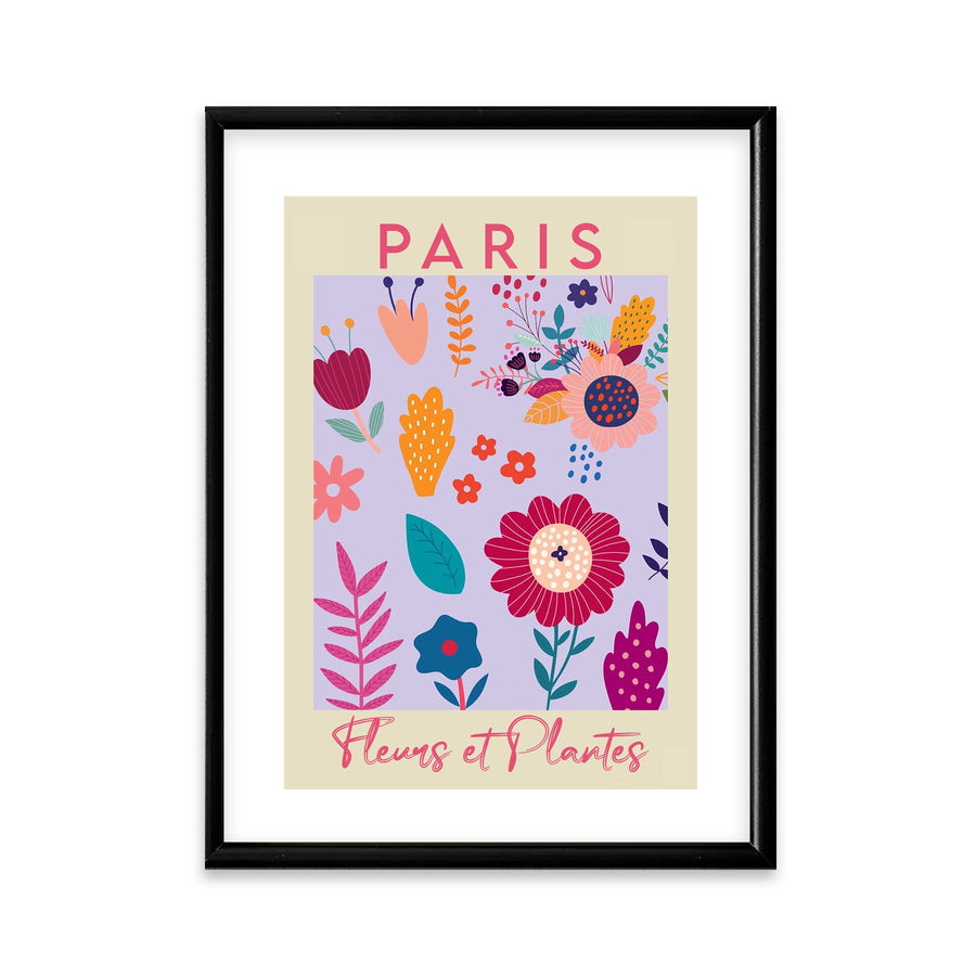 Cuadro enmarcado Paris Flores y Plantas