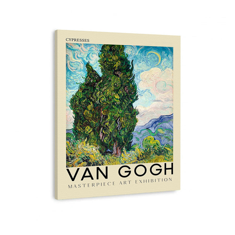Cypresses de Van Gogh Original Canvas Cuadro