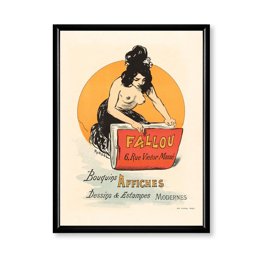 Fallou te Parijs Vintage French Poster